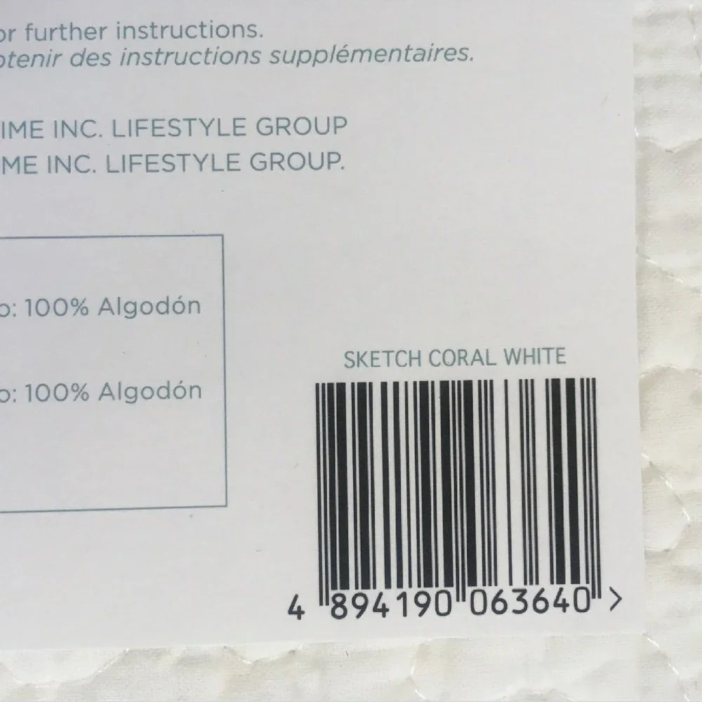 brand new WHITE 3-pc Coastal Living KING Embroidered Coral 100% Cotton Quilt Set